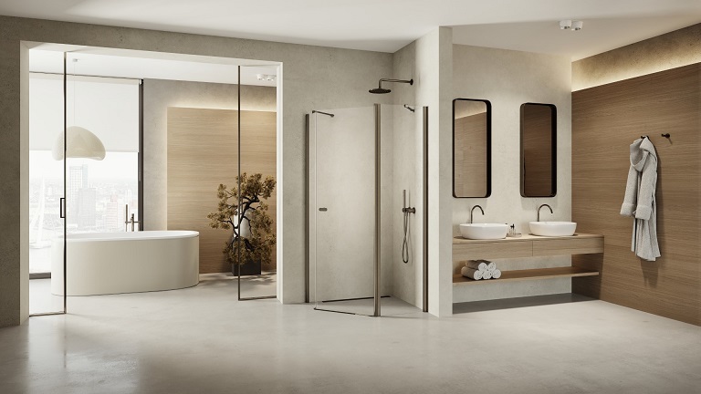 kabina prysznicowa gunmetal brushed