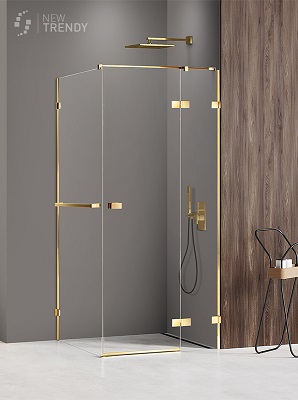 złota Kabina prysznicowa Avexa Gold Shine