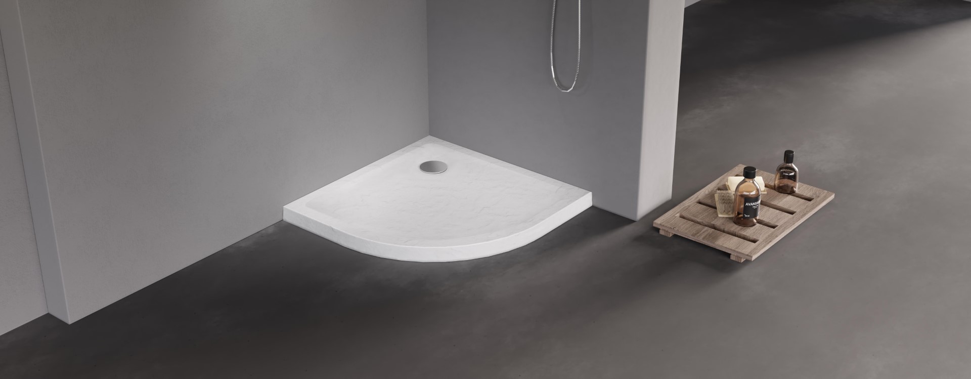 Brodzik niski antypoślizgowy Mild Stone