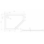 Rysunek techniczny brodzik pentagonalny