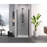 Drzwi prysznicowe wnękowe 80cm Superia Black