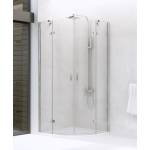 Kabina półokrągła 80x80 New Merana z drzwiami uchylnymi na zewnątrz K-0330