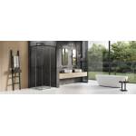 Kabina prysznicowa New Trendy Prime Black 70x80 z czarnymi okuciami