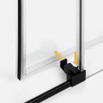 Drzwi New Trendy Prime Black 70x80 z funkcją łatwego wypinania