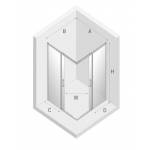 kabina prysznicowa czarna 80x80