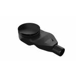 Niski czarny syfon Thino S-0039