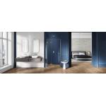 złote drzwi prysznicowe 100 cm lewe