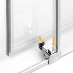 Łatwe i bezpiecznewypinanie drzwi ułatwia montaż oraz pielęgnację