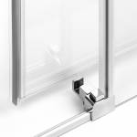 Wypinanie drzwi ułatwia montaż oraz pielęgnację kabiny New Trendy Prime 70x80