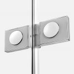 Zawias zlicowany z taflą szkła - kabina prysznicowa Avexa