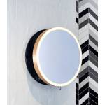 Lustro wysuwane z oświetleniemmoon miedź szczotkowana