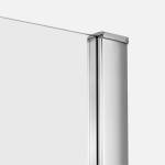 Kabina półokrągła Prime - chromowany profil