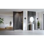 Łazienka dodatki złoto szczotkowane