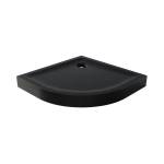 Brodzik półokrągły czarny Mild Stone o wysokości 11,5cm B-0559