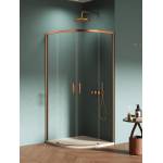 Stylowa kabina półokrągła Prime Copper Brushed