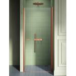 Drzwi prysznicowe miedź szczotkowana otwierane do środka i na zewnątrz