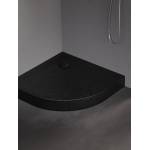 Czarny brodzik Mild Stone półokrągły