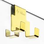 Wieszak na ręcznik złoty połysk w komplecie z Drzwiami Eventa Gold Shine