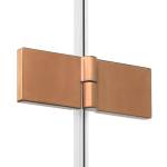 Wysokiej jakości solidne zawiasy w kabinie New Soleo Copper Brushed