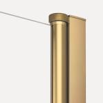 Stylowy profil i zawias z funkcją unoszenia drzwi - kabina prysznicowa New Soleo Gold Brushed