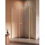 Kabina prysznicowa New Soleo Gold Brushed drzwi ze ścianką