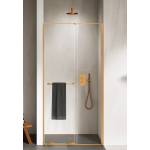 Drzwi wnękowe rozsuwane Smart miedziane z relingiem