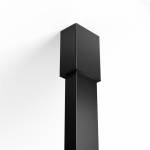 Czarny wspornik sufitowy w kabinie walk-in Nesta Black