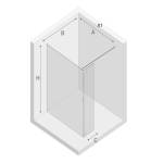 Nesta Walk-In 90x200 kabina prysznicowa