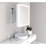 białe lustro wysuwane com 60