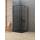 Kabina New Soleo Black kwadratowa 90x90 drzwi uchylne wzór kratka D-0285A/D-0120B