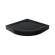 Brodzik półokrągły czarny Mild Stone o wysokości 11,5cm B-0559