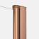 Zawias kolumnowy w drzwiach prysznicowych New Soleo copper Brushe