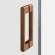 Miedziany stylowy uchwyt w drzwiach Prime Copper Brushed