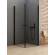 Kabina kwadratowa 70x70 New Soleo Black z drzwiami uchylnymi D-0229A/D-0229A