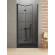 czarne drzwi prysznicowe wnękowe 90 cm