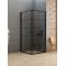 Kabina New Soleo Black New Trendy 90x90 kwadratowa drzwi podwójne uchylne  D-0285A/D-285A