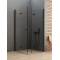 Kabina kwadratowa 70x70 New Soleo Black z drzwiami składanymi D-0233A/D-0237A